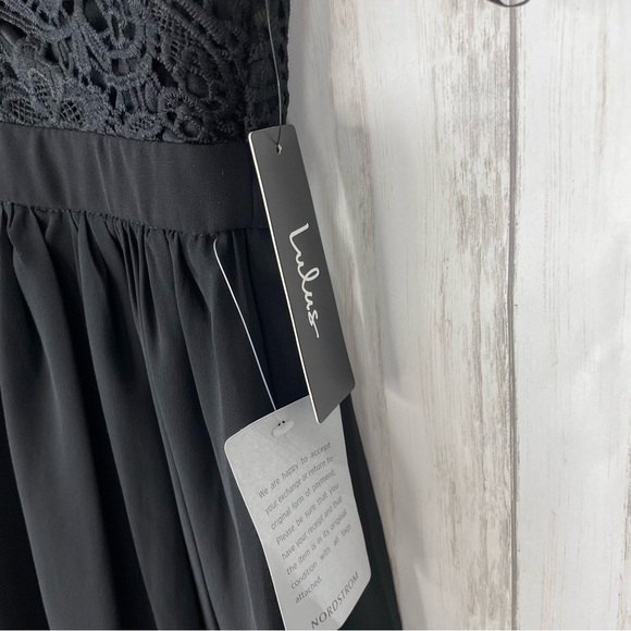 Lulu's Angel In Disguise Skater Dress Black NWT XS - Picture 7 of 8